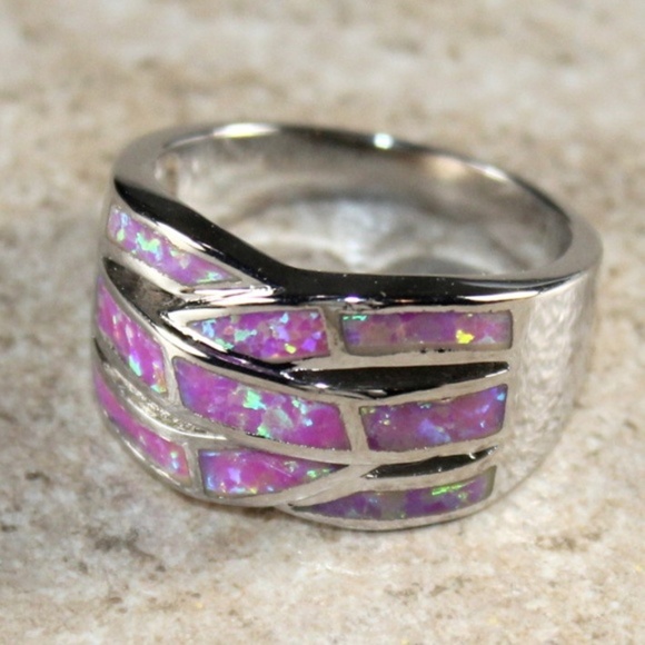 Fire Opal Ring Size 6 NEW - Picture 2 of 3
